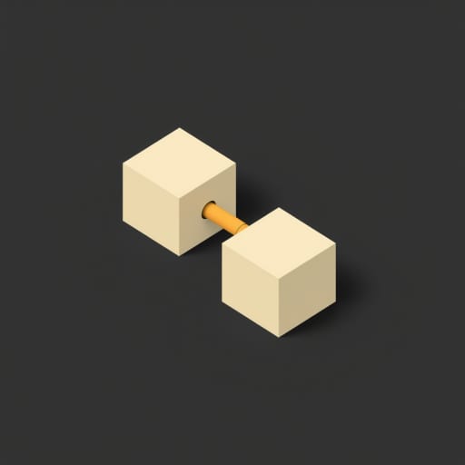 Two boxes joined by a pipe with a valve, representing the source-boundary on integrations.